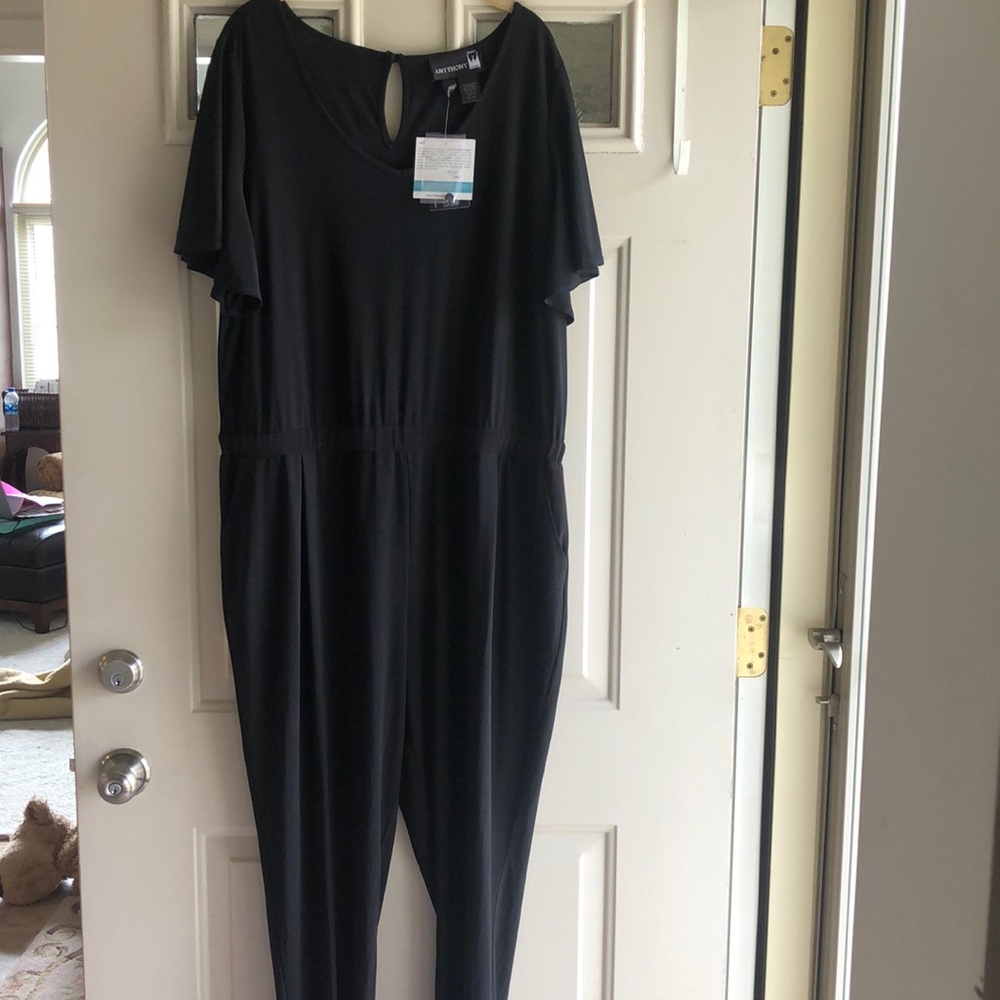 NWT ANTHONY ORIGINAL SZ P2X BLACK JUMPSUIT